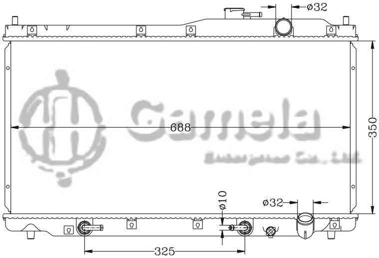 6117097N - Radiator-for-HONDA-STEP-WAGON-96-RH1-AT-OEM-19010-P8R-901