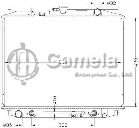 6117189NA - Radiator-for-HONDA-PASSPORT-94-96-AT-HONDA-ISUZU-PICKUP-90-95-AT-DPI-1446