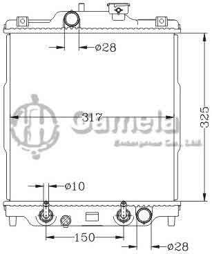 6117191NA - Radiator-for-HONDA-GA3-96-02-AT