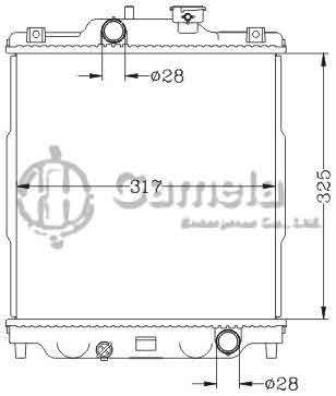 6117192NA - Radiator-for-HONDA-GA3-96-02-MT