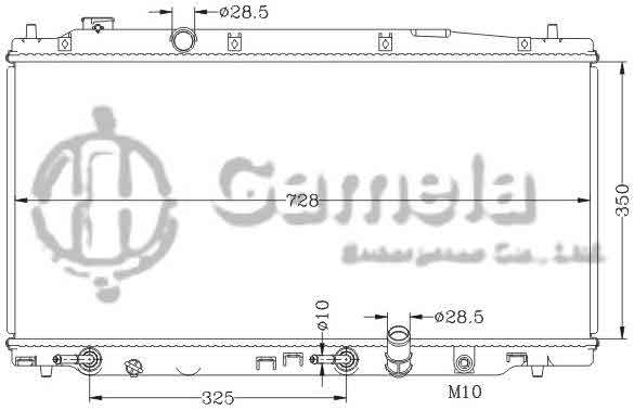 6117193NA - Radiator-for-HONDA-FIT-09-AT