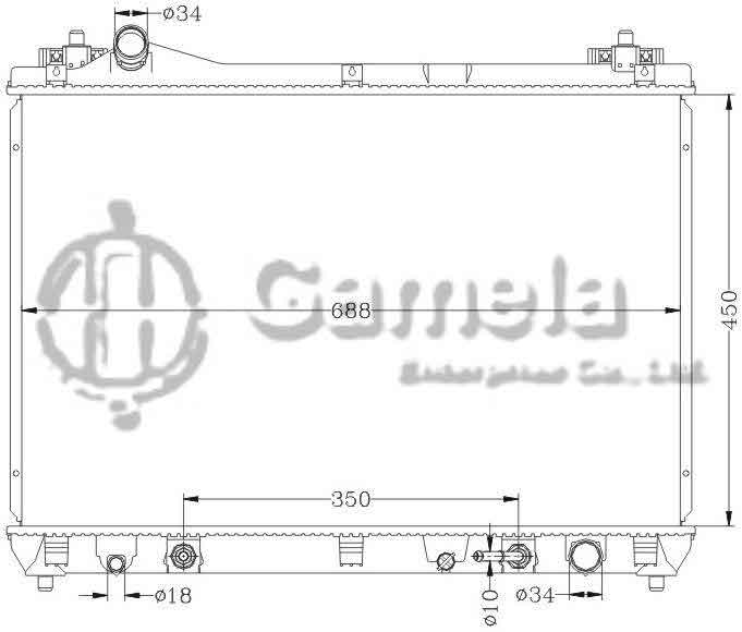 6118017AN - Radiator-for-SUZUKI-ESCUDO-GRAND-VITARA-05-AT-OEM-17700-66JI0