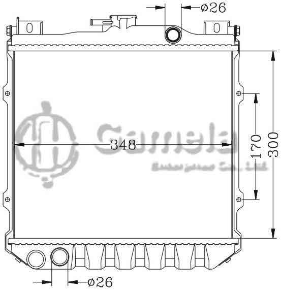 6118031N - Radiator-for-SUZUKI-ALTO-85-MT-OEM-17700-84200