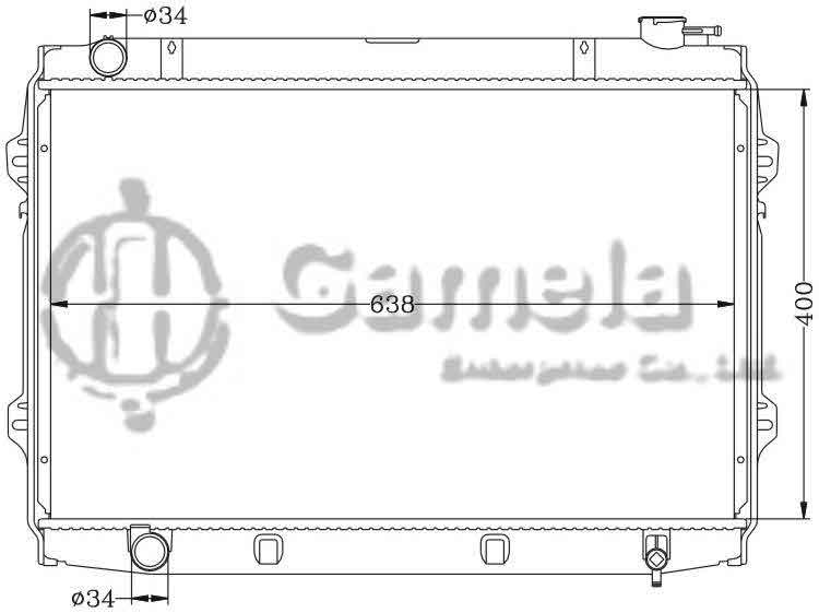 6118037N - Radiator-for-SUZUKI-TOYOTA-PICKUP-2-7-MT-OEM-16400