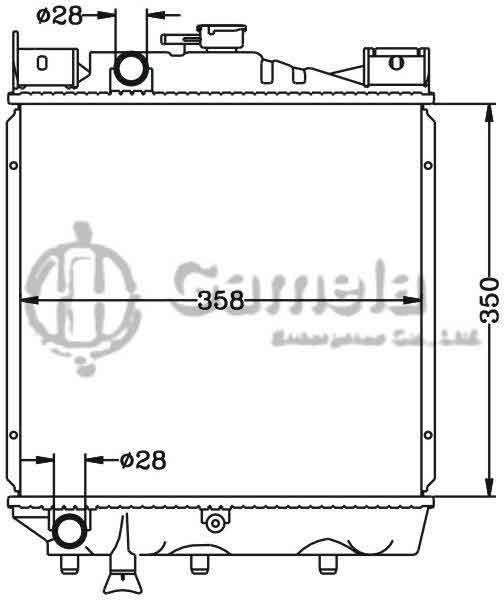 6118071N - Radiator-for-SUZUKI-FORSA-FIREFLY-SPRINT-85-88-MT-OEM-17700