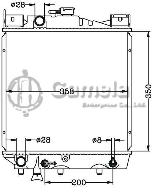 6118072N - Radiator-for-SUZUKI-FORSA-FIREFLY-SPRINT-85-88-AT-OEM-17700-DPI-824