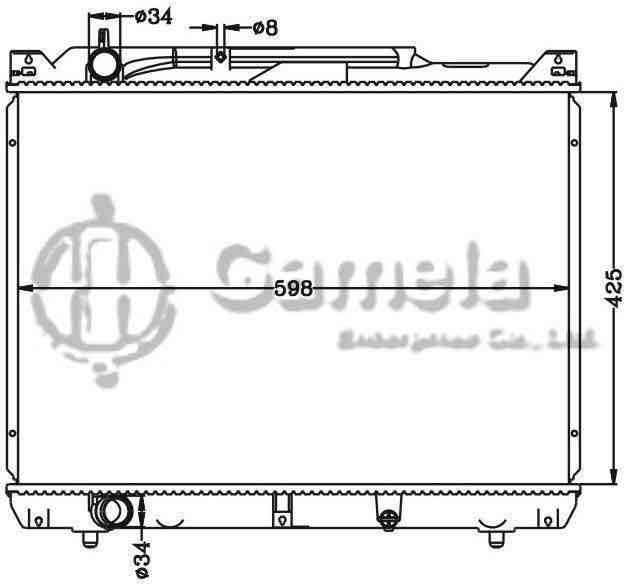 6118074N - Radiator-for-SUZUKI-GRAND-ESCUDO-00-MT-OEM-17700