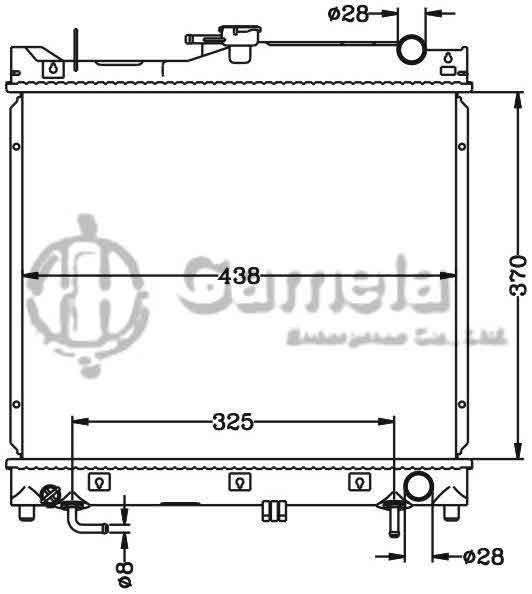 6118076N - Radiator-for-SUZUKI-JIMNY-98-AT-OEM-17700