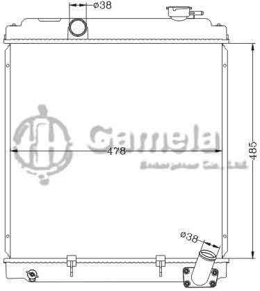 6118104NA - Radiator-for-SUZUKI-TATA-407-MT-OEM-253450100108-113