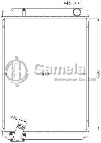 6118106NA - Radiator-for-SUZUKI-TATA-ASHOK-LEYLAND-TRUCK-MT