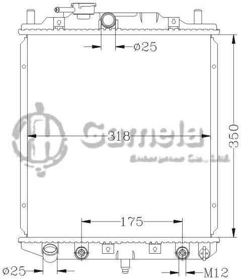 6119001N - Radiator-for-DAIHATSU-L200-L300-L500-EF-90-98-AT-OEM-16400