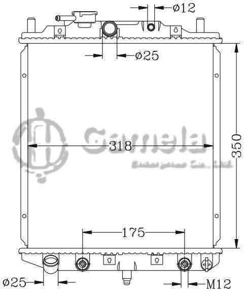 6119003N - Radiator-for-DAIHATSU-MIRA-L200-L300-L500-EF-90-98-AT-OEM-16400