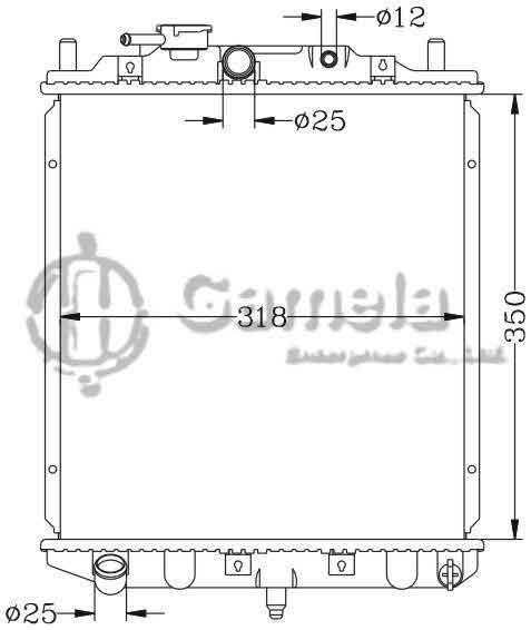 6119010N - Radiator-for-DAIHATSU-MIRA-L210-90-98-MT-OEM-16400-87257