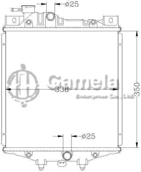 6119019N - Radiator-for-DAIHATSU-CHARADE-87-92-1-0L-L3-MT-OEM-16400-87767-DPI-222