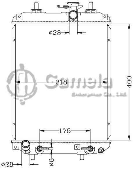 6119023N - Radiator-for-DAIHATSU-CHARADE-1-0i-12V-03-AT-OEM-16400-B2070