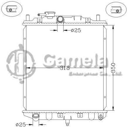 6119032NA - Radiator-for-DAIHATSU-L200-L300-L500-EF-90-98-MT-OEM-16400