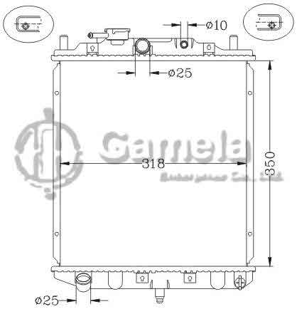 6119034NA - Radiator-for-DAIHATSU-MIRA-L210-90-98-MT-OEM-16400