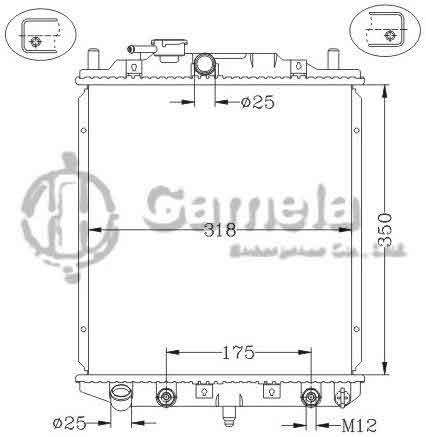 6119035NA - Radiator-for-DAIHATSU-L200-L300-L500-EF-90-98-AT-OEM-16400