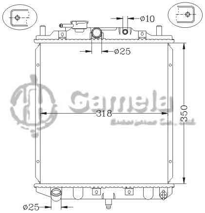 6119038NA - Radiator-for-DAIHATSU-MIRA-MOVE-90-98-MT-OEM-16400