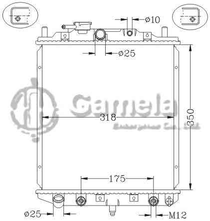 6119039NA - Radiator-for-DAIHATSU-MIRA-MOVE-90-98-AT-OEM-16400