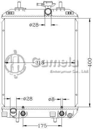 6119041NA - Radiator-for-DAIHATSU-TOYOTA-PASSO-04-AT-DAIHATSU-BOON-04-AT-OEM-16400-B1020-B1070-B1010-000