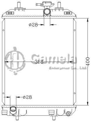 6119042NA - Radiator-for-DAIHATSU-TOYOTA-PASSO-04-MT-DAIHATSU-DAHIATSU-BOON-04-MT