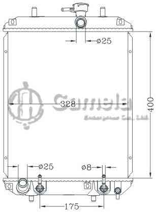 6119045NA - Radiator-for-DAIHATSU-CHARADE-03-L251-AT-OEM-16400-B2070-B2010