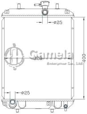 6119046NA - Radiator-for-DAIHATSU-CHARADE-03-L251-MT