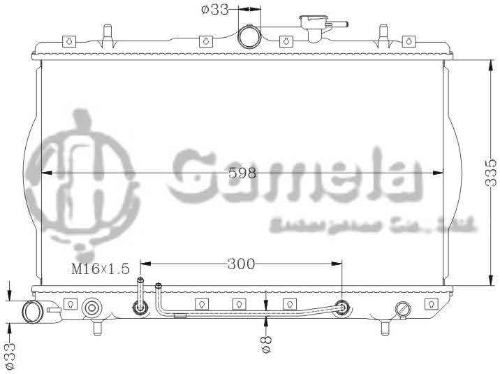 6121001N - Radiator-for-HYUNDAI-ACCENT-EXCEL-96-99-AT-OEM-25310-22050-22070-22B00-DPI-1816