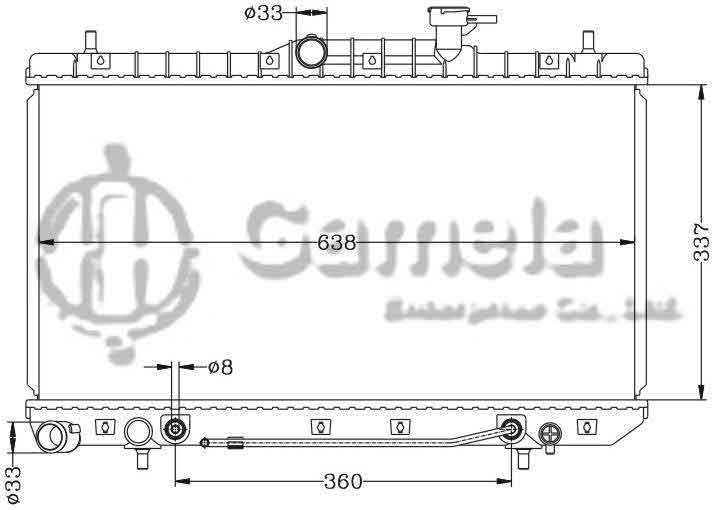 6121003N - Radiator-for-HYUNDAI-ACCENT-99-AT-OEM-25310-25100-25150-25310-25300-25400-DPI-2338