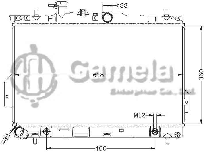 6121039N - Radiator-for-HYUNDAI-MATRIX-01-AT-OEM-25310-17100