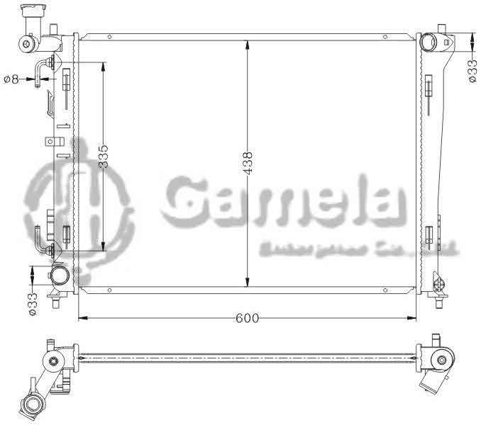 6121041AN - Radiator-for-HYUNDAI-ELANTRA-07-i30-AT-OEM-25310-2H050