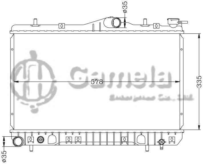 6121050N - Radiator-for-HYUNDAI-SCOUPE-91-96-MT-OEM-25310-23300-23370