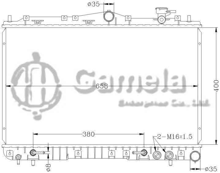 6121053N - Radiator-for-HYUNDAI-SONATA-91-95-AT-OEM-25310-33351-33371-DPI-1286