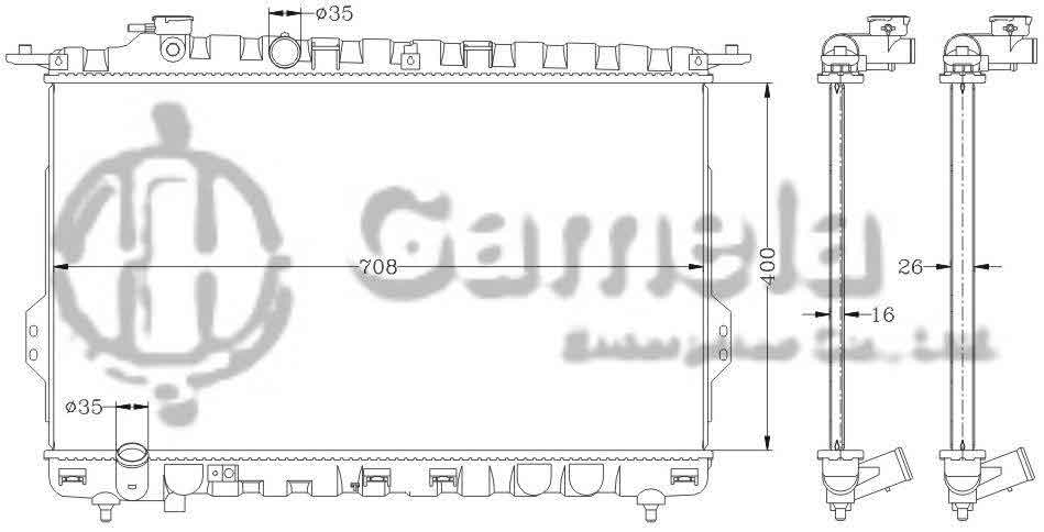 6121058N - Radiator-for-HYUNDAI-SONATA-XG-98-04-MT-OEM-25310-3C001-38001