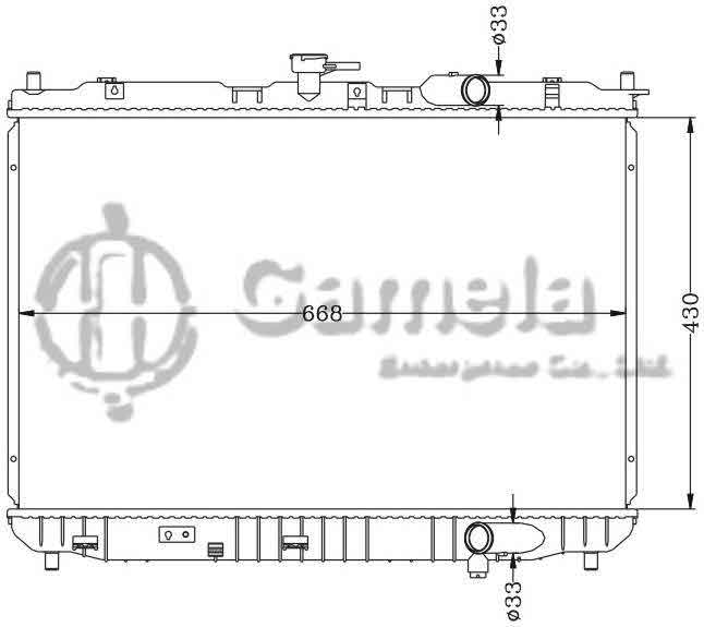 6121074N - Radiator-for-HYUNDAI-KIA-CARENS-2-0-02-MT-OEM-OK2KB-15-200