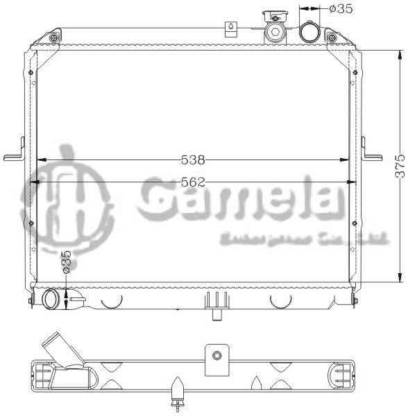 6121092N - Radiator-for-HYUNDAI-KIA-PREGIO-97-MT