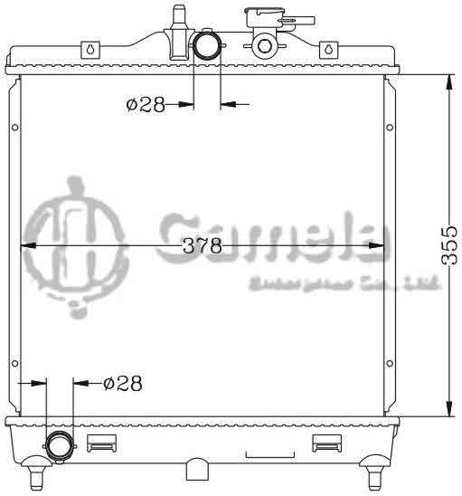 6121103N - Radiator-for-HYUNDAI-KIA-PICANTO-04-MT-OEM-25310-07000