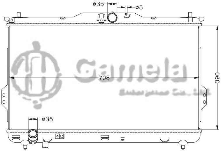 6121108N - Radiator-for-HYUNDAI-SANTAFE-04-MT