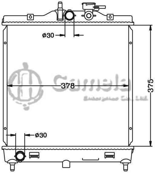 6121112N - Radiator-for-HYUNDAI-KIA-PICANTO-04-MT-OEM-25310-07100