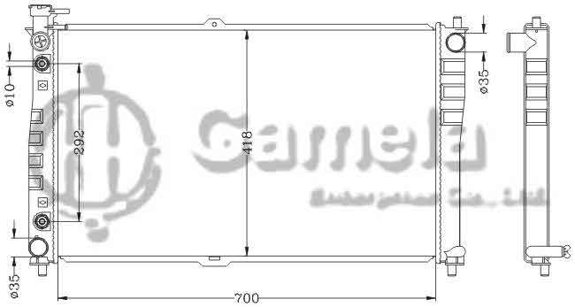 6121121NA - Radiator-for-HYUNDAI-KIA-CARNIVAL-2-5i-V6-01-AT-HYUNDAI-KIA-SEDONA-2-5i-V6-01-AT-OEM-0K558-15-200-0K558-15-200A