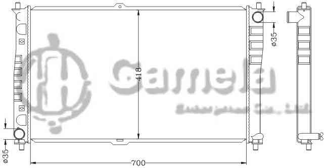 6121124NA - Radiator-for-HYUNDAI-KIA-CARNIVAL-2-9CRDi-99-MT-HYUNDAI-KIA-SEDONA-2-9CRDi-01-MT-OEM-0K552-15-200A-0K552-15-200D