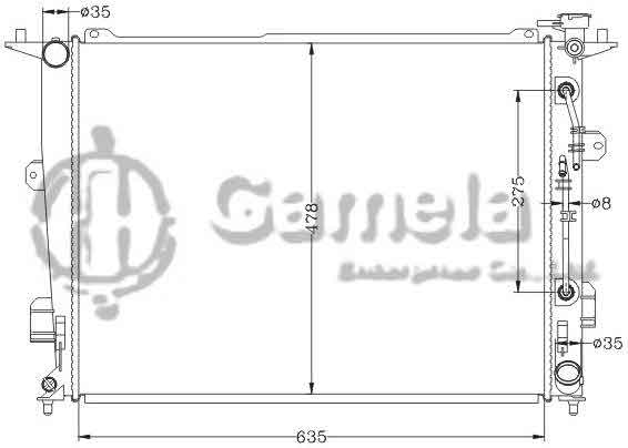 6121125NA - Radiator-for-HYUNDAI-GENESIS-4-6L-09-12-AT-OEM-25310-3M140-DPI-13085