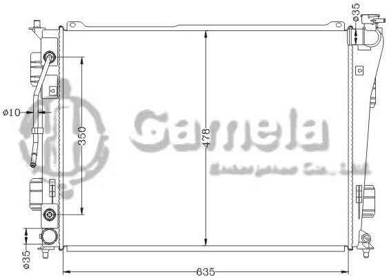 6121143NA - Radiator-for-HYUNDAI-SONATA-2-4-2011-AT-OEM-25310-3R500-DPI-13191