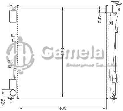 6121144NA - Radiator-for-HYUNDAI-SONATA-2-0-11-12-MT-HYUNDAI-KIA-OPTIMA-2-0-11-MT