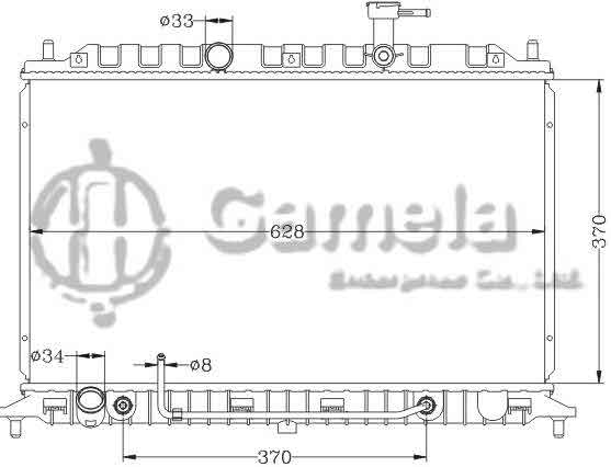 6121147NA - Radiator-for-KIA-RIO-RIO5-06-11-AT-OEM-25310-1G000-1G100-DPI-2820