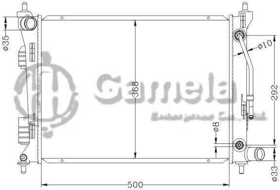 6121149NA - Radiator-for-HYUNDAI-ACCENT-SOLARIS-11-AT-HYUNDAI-KIA-RIO-11-AT-OEM-25310-1R050-DPI-13253