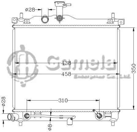 6121154NA - Radiator-for-HYUNDAI-i10-09-AT