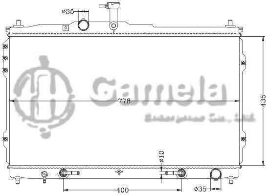 6121161NA - Radiator-for-HYUNDAI-STAREX-08-AT-OEM-25310-4H050