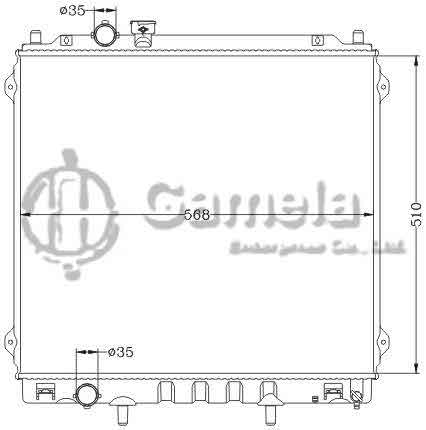 6121174NA - Radiator-for-HYUNDAI-TERRACAN-3-5i-V6-4WD-01-MT